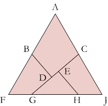 points labeled in triangle