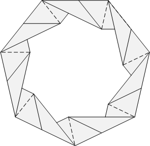 fold at long then short crease to make big heptagon