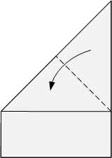 fold other top corner down