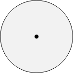 paper disc with center marked