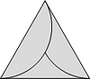 Fold an Equilateral Triangle from a Circle