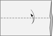 fold envelope horizontally