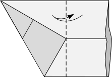 fold right edge over