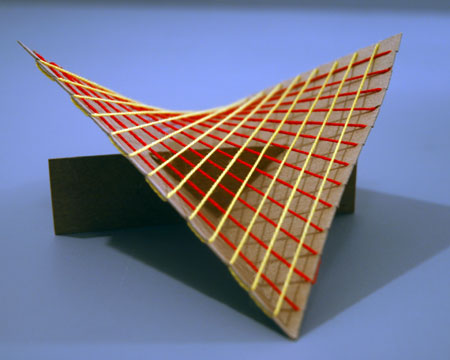 how to make a hyperbolic paraboloid out of string