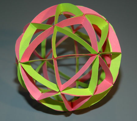spherical model of planes of symmetry in a cube