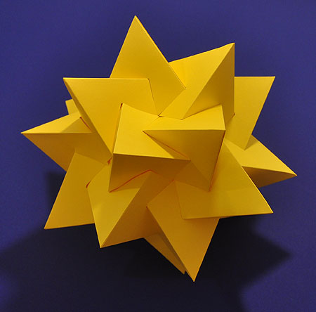 model of five intersecting tetrahedra