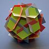 slide-together model made with pentagons