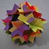  slide-together models made with star decagons