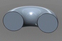 two circles cross section of a torus