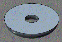 two circles cross section of a torus