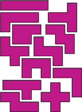 the twelve pentominoes