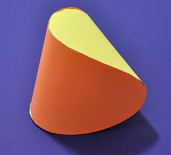 two ellipses joined at right angles