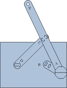 diagram to assemble Chebyshev linkage