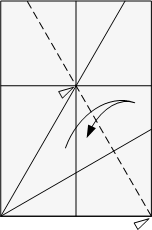 fold crease from other corner to intersection