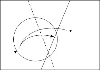 fold dot to different spot on circle