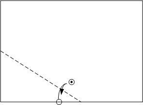 fold bottom edge to dot