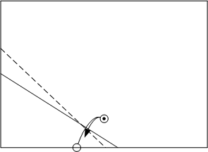 fold another spot on bottom edge to dot