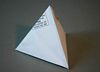 tetrahedron folded from envelope