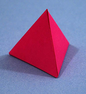 how to fold a tetrahedron from paper